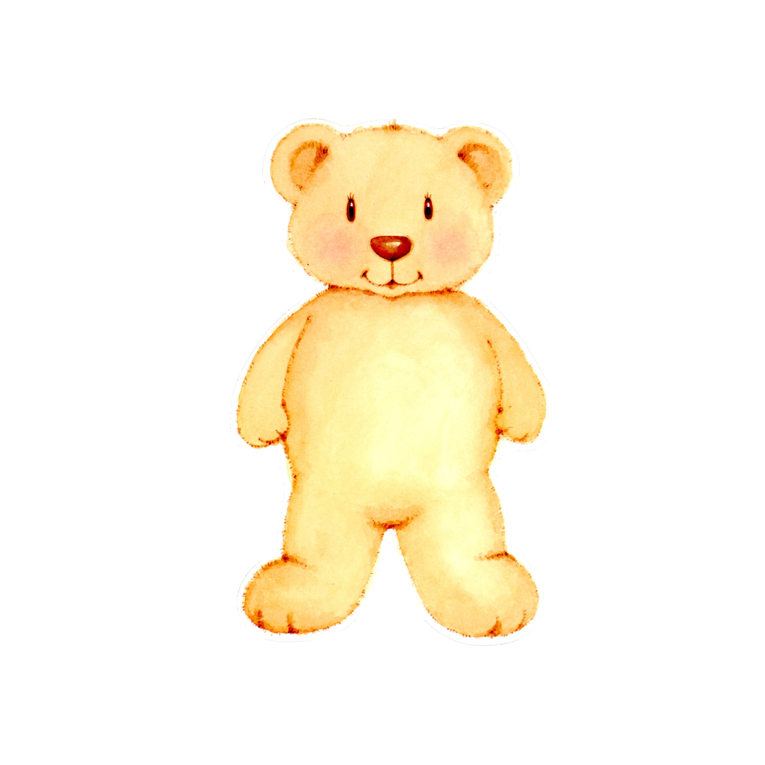 TEDDY BEAR DIE CUT - BLANK STOCK INVITATION