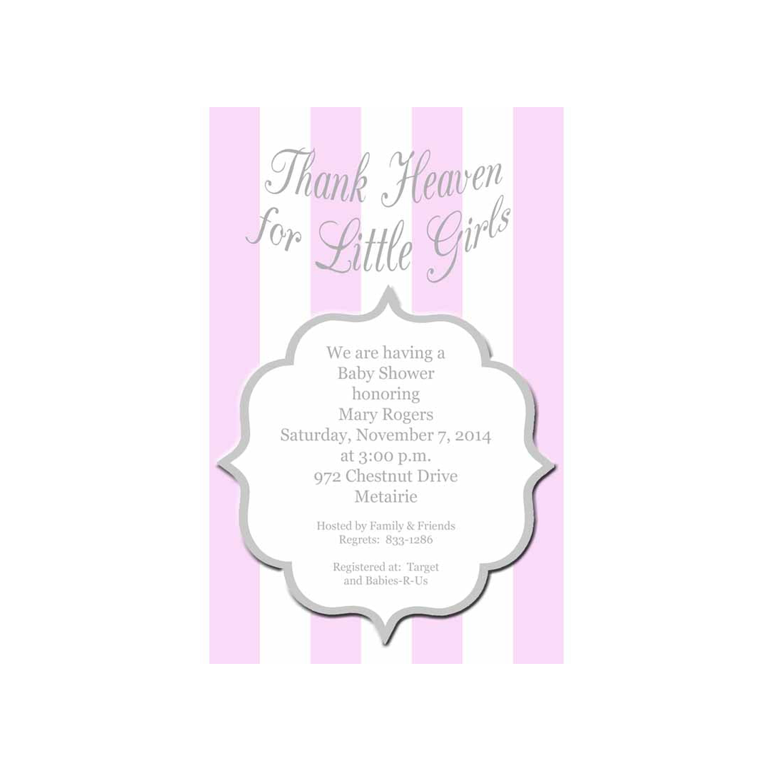 THANK HEAVEN FOR CUSTOM INVITATION