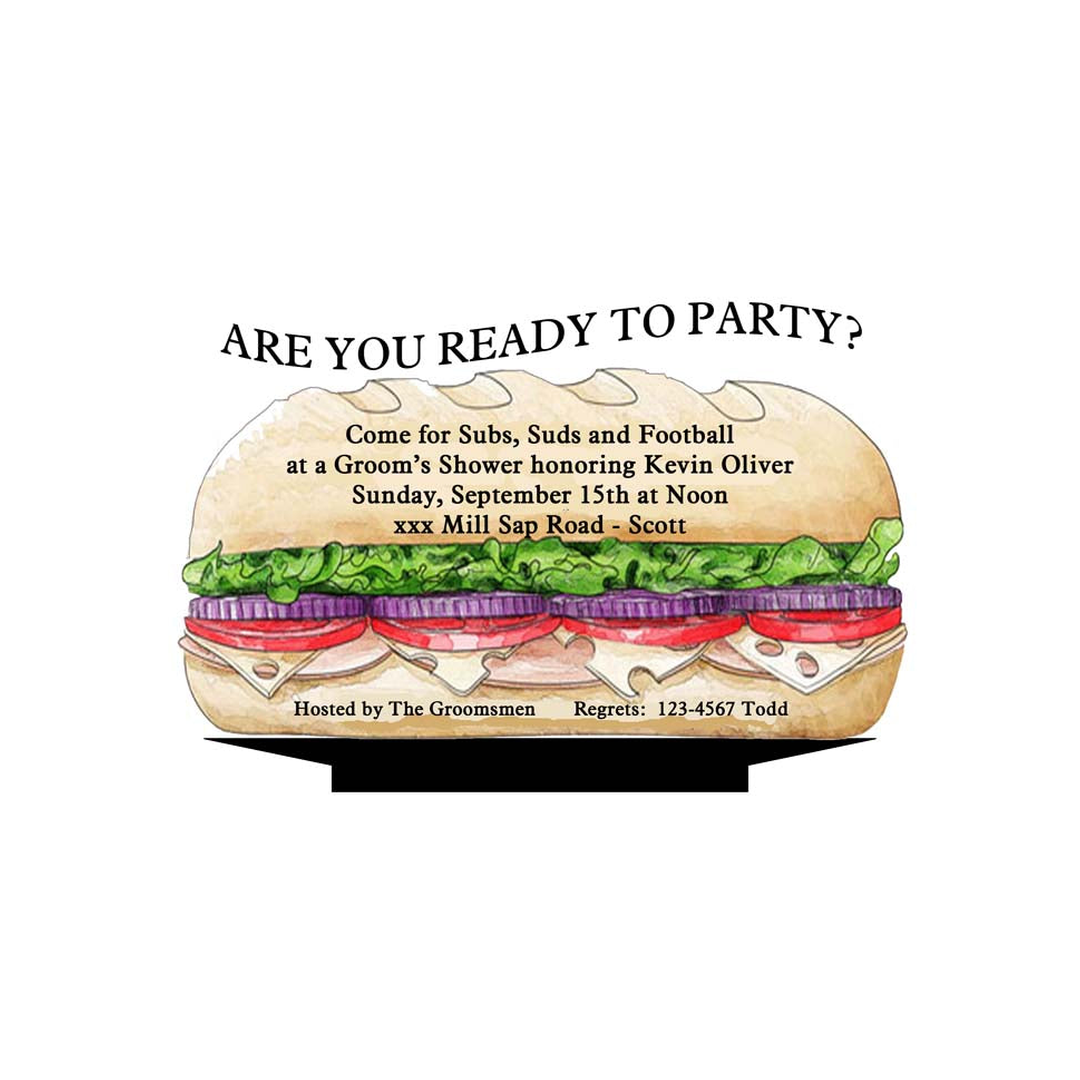 THE POORBOY CUSTOM INVITATION