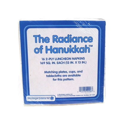THE RADIANCE OF HANUKKAH PAPER LUNCHEON NAPKINS