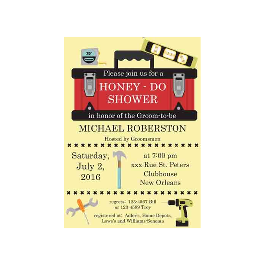 TOOL CHEST CUSTOM INVITATION