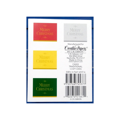 TRADITIONAL CHRISTMAS GIFT TAGS