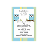 TWIN OWLS CUSTOM INVITATION