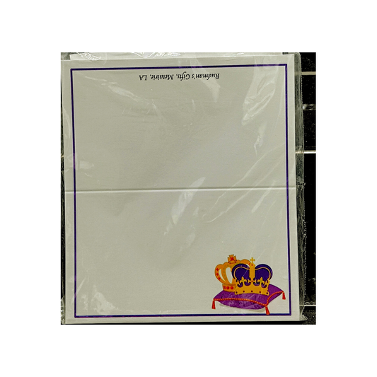 TWO CROWNS ON A PILLOW PLACE CARDS