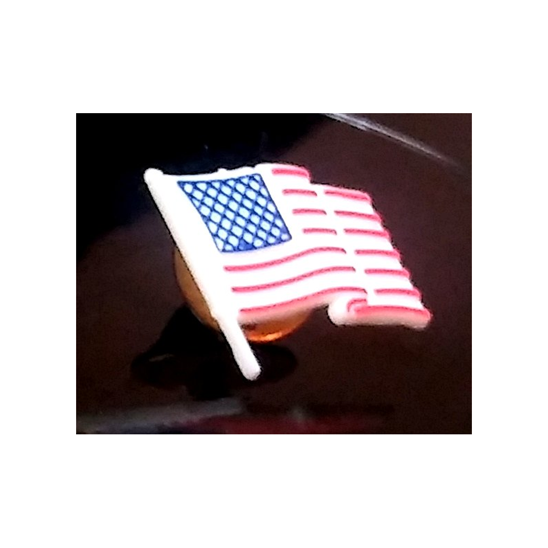 U.S. FLAG PIN - SET OF THREE