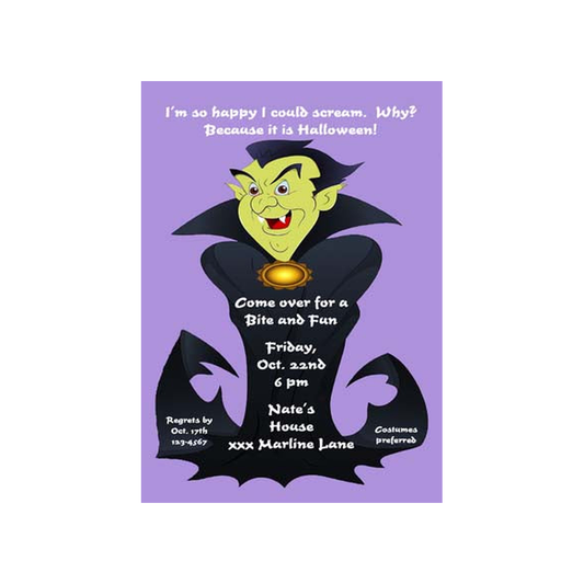 VAMPIRE  CUSTOM INVITATION