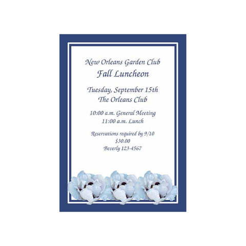 WATERCOLOR PEONIES CUSTOM INVITATION