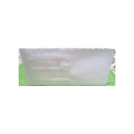 WHITE DOUBLE WINDOW ENVELOPES-50 COUNT