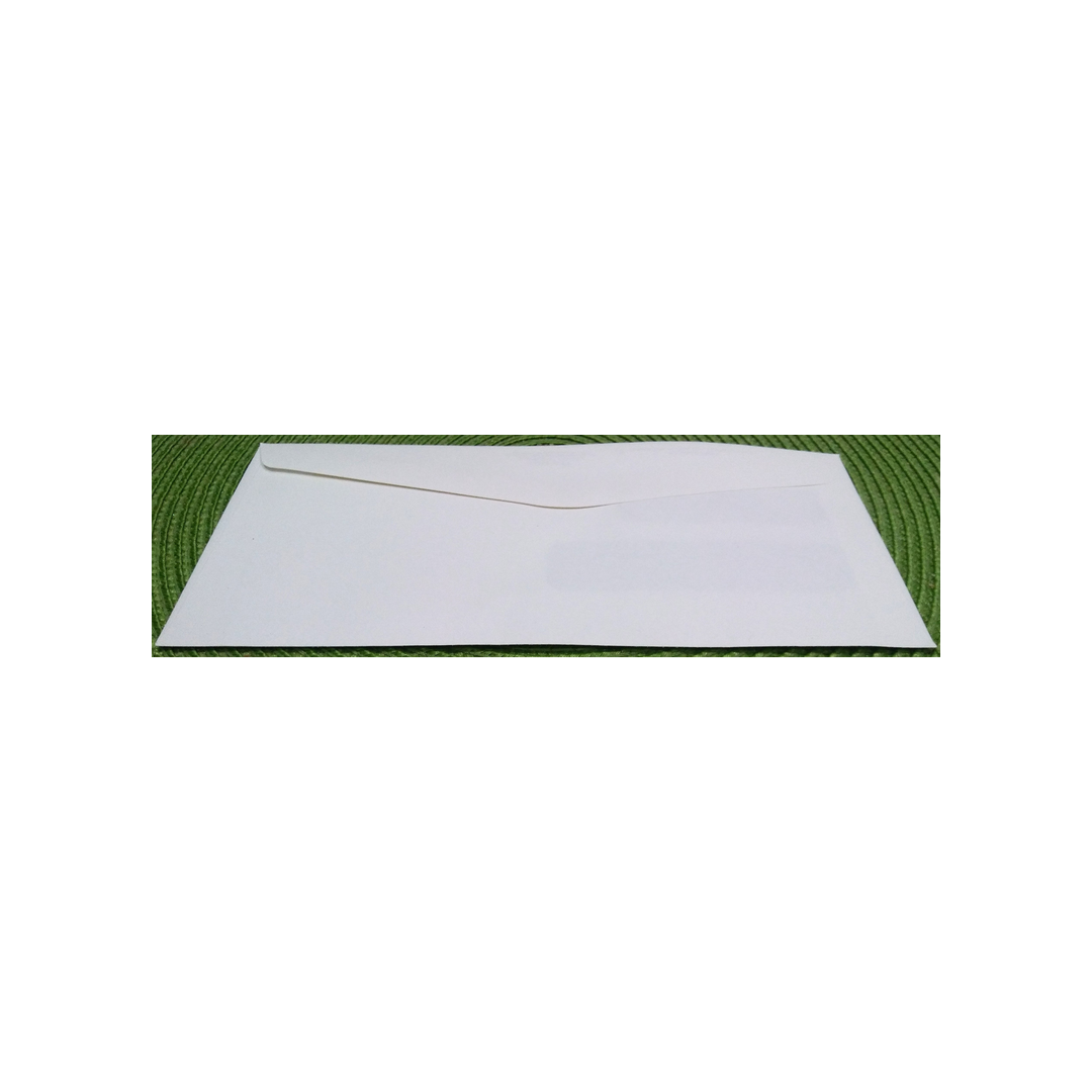 WHITE DOUBLE WINDOW ENVELOPES-50 COUNT