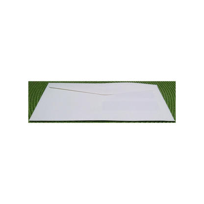 WHITE DOUBLE WINDOW ENVELOPES-50 COUNT