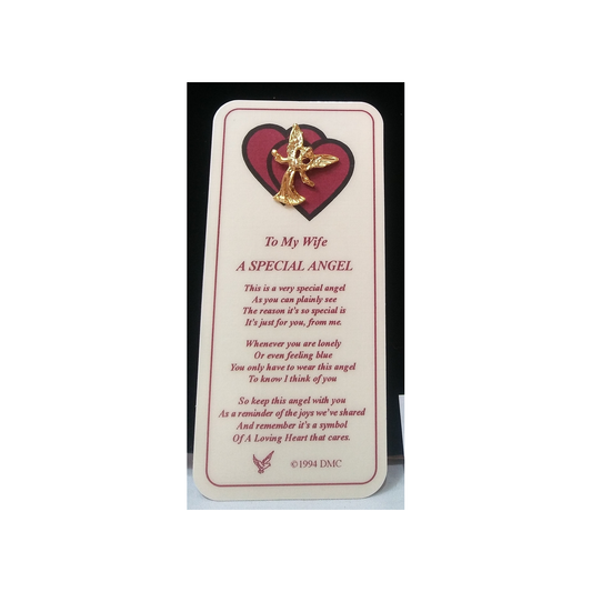 WIFE SPECIAL ANGEL PIN & BOOKMARK