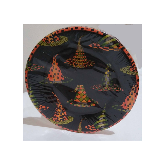 WITCHES HATS 8 INCH PAPER PLATES