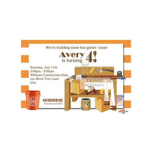 WORK BENCH CUSTOM INVITATION