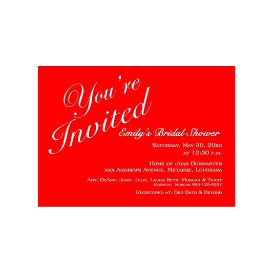 YOU'RE INVITED BACKGROUND CUSTOM INVITATION