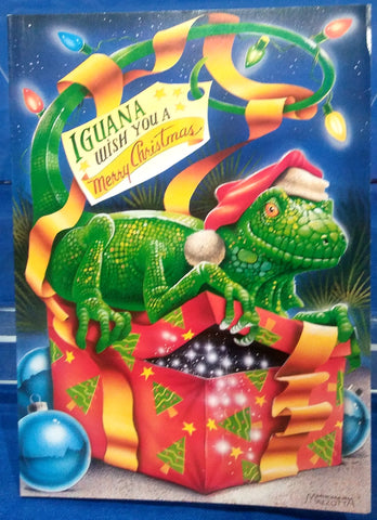 IGUANA WISH YOU A MERRY CHRISTMAS BOXED GREETING CARDS