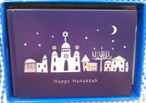JUDAIC CITY SCAPE HANUKKAH BOXED GREETING CARDS