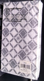 GEOMETRIC SILVER PAPER GUEST TOWELS