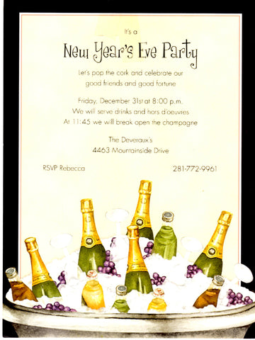 CHILLED DRINKS - BLANK STOCK INVITATIONS