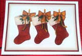 3 STOCKINGS BOXED GREETING CARDS