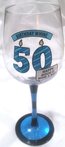 50TH BIRTHDAY WINE GLASS