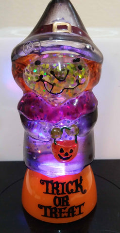 SMALL LIGHT UP WITCH WATER GLOBE