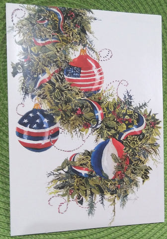 PATRIOTIC ORNAMENTS BOXED GREETING CARDS