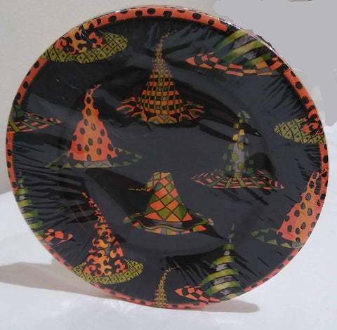WITCHES HATS 8 INCH PAPER PLATES