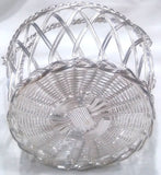 SMALL SILVER PLATED BASKET