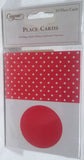 CASPARI RED DOTS PLACE CARDS