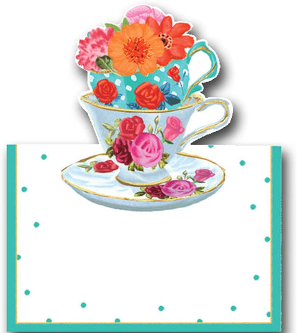 CASPARI TEA CUPS PLACE CARDS
