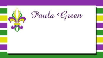 FRENCH FLEUR DE LIS (FDL) IN PGG PERSONALIZED GIFT OR CALLING CARDS
