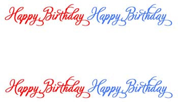 SIMPLE - HAPPY BIRTHDAY PERSONALIZED GIFT OR CALLING CARDS