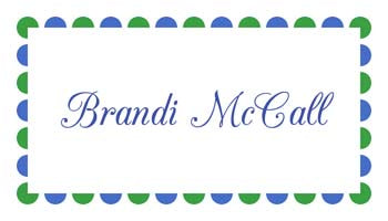 SCALLOP BORDER PERSONALIZED GIFT OR CALLING CARDS