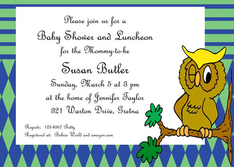 OWL CUSTOM INVITATION