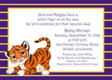 BABY TIGER CUSTOM INVITATION