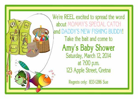 FISHING GEAR CUSTOM INVITATION