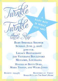 TWINKLE STAR CUSTOM INVITATION