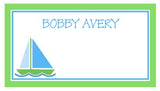 SAILBOAT PERSONALIZED GIFT OR CALLING CARDS