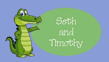 ALLIGATOR WAVING PERSONALIZED GIFT OR CALLING CARDS