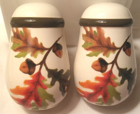 FALL LEAFS SALT AND PEPPER SHAKERS