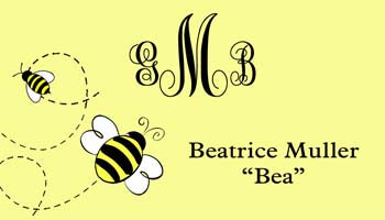BEES PERSONALIZED GIFT OR CALLING CARDS