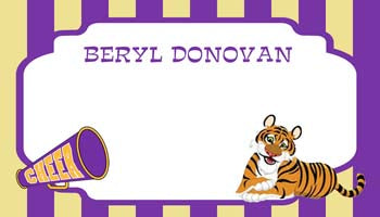 YOUNG TIGER PERSONALIZED GIFT OR CALLING CARDS
