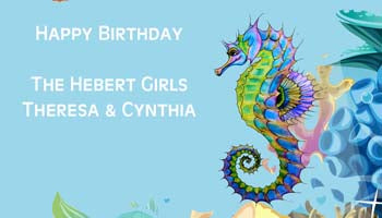 SEAHORSE PERSONALIZED GIFT OR CALLING CARDS