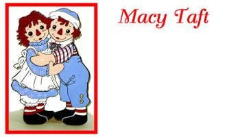 RAGGEDY ANN AND ANDY DOLLS PERSONALIZED GIFT OR CALLING CARDS