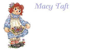 RAGGEDY ANN DOLL PERSONALIZED GIFT OR CALLING CARDS