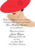 RED HAT LADY CUSTOM INVITATION