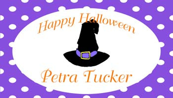 WITCH HAT AND POLKA DOTS PERSONALIZED GIFT OR CALLING CARDS