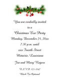 CHRISTMAS GARLAND CUSTOM INVITATION