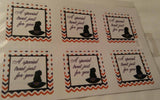 WITCH HAT GIFT TAG