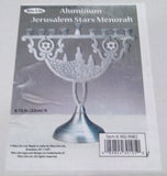 ALUMINUM JERUSALEM STARS MENORAH